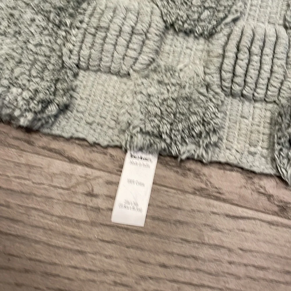 World Market Hand-Woven Checkered Bath Mat
